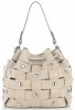 Vittoria Gotti Modna Torebka Skórzana Unikatowy Shopper Made in Italy Beżowa